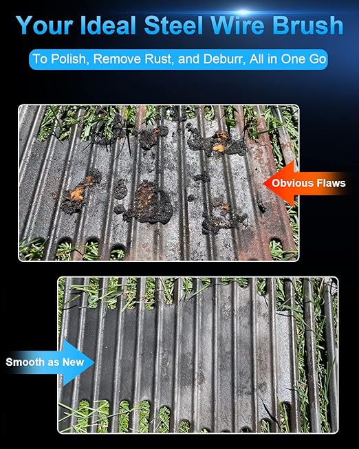 15 Pack Carbon Steel Wire Wheel Brush, Rocaris Cup Brush, Wheel Brush, Pen Brush Set with 1/4-Inch Hex Shank for Rust Removal, Corrosion and Scrub Surfaces