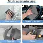 10 Pcs Thickened Magic Cleaning Cloth, Microfiber Streak Free Cleaning Cloths Reuseable Magic Cleaning Wipes for Windows Glass