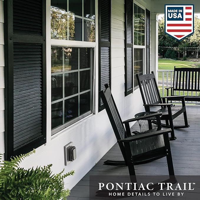 Board & Batten Vinyl Shutters (1 Pair) | 14.5"x35" (4-Board) - Heathered Spruce | Exterior Window Shutters | Includes Mounting Hardware | Simple Installation | Made in USA