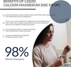 (2 Pack) 10 in 1 Magnesium Calcium Zinc Supplement with Vitamin C D3 K2, Glycinate Mag Vegan Liquid Drops Plus L-Theanine Boron Sea Moss Extract, Immune Support, Bone, Sleep & Leg Cramps, 1 Fl Oz