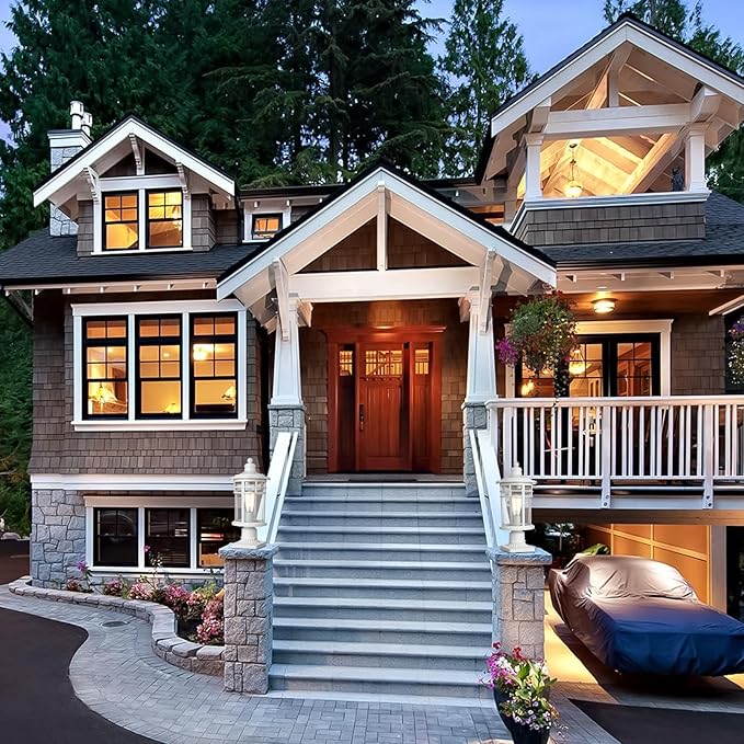 Darkaway Outdoor Post Lights Lamp Posts Outdoor Lighting, 17inch Large Waterproof Aluminum Post Lights Outdoor Light Fixtures with Glass, Light Posts for Outside Patio Yard (Large, White)