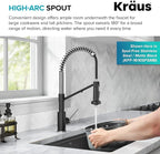 KRAUS Bolden 2-in-1 Commercial Style Pull Down Single Handle Water Filter Kitchen Faucet for Reverse Osmosis or Water Filtration System in Brushed Brass/Matte Black, KFF-1610BBMB