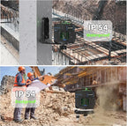 Laser Level 360 Self Leveling, 3 x 360° Cross Line Lazer Leveler Tool for Construction and Picture Hanging, Rechargeable Nivel Laser Outdoor, L-Magnetic Bracket Included