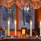 25 Pack Candelabra Replacement Bulb, C26 Clear Torpedo Tip Replacement Lights Bulbs, 7 Watt Incandescent Night Light for Indoor Outdoor Electric Window Candle, Chandeliers, C7/E12 Candelabra Base