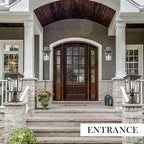 Darkaway Large Outdoor Sconce Lights Wall Light Fixtures,14inch Exterior Porch Light Outdoor Sconce Anti-Rust Waterproof Aluminum Outside Light with Water Ripple Glass for Patio Yard Doorway Garage