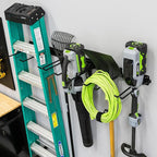 StoreYourBoard Garage Tool Organizer Wall Mount – Heavy Duty Garage Wall Organizer for Garage Organization and Storage, Broom Holder Wall Mount for Gardening Tools & Yard Tools – 48" Holds 450 lbs