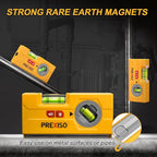 PREXISO 2-in-1 Line Laser Level - Mini Torpedo Level with Light, 3-3/4 inch Rotatable Magnetic Pocket Level & 30Ft Laser Line Leveler Tool for Hanging Picture, Wall Marking Painting, Home Renovation