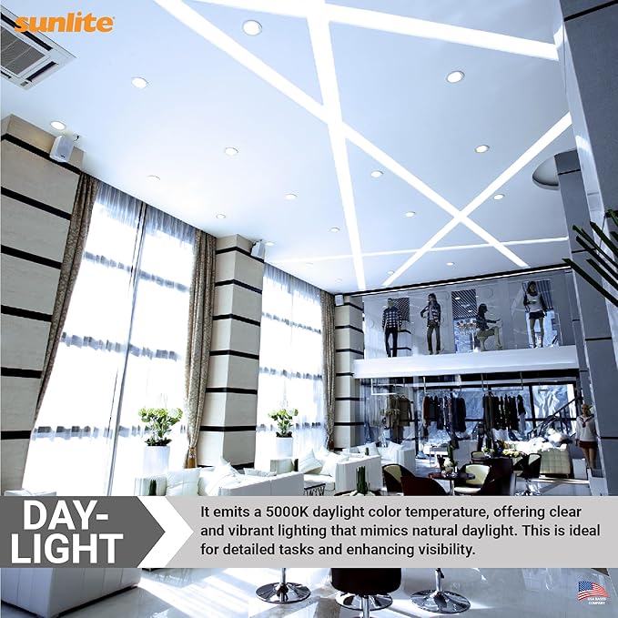 Sunlite PLT26/E/SP Compact Fluorescent PLT 4-Pin Triple Tube, 26 Watts, 120 Volts, 1800 Lumens, 5000K Daylight, 4-Pin GX24q3 Base, 10 Pack