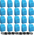 20 Pack Wet Dry Vac Filter Bags for Stinger 2.5-5 Gallon Vacuums, MultiFit VF2000, WORKSHOP WS01025F, Craftsman 9-38737, Husky, and Bucket Head Shop Vac Vacuums(with 8 Retaining Bands)