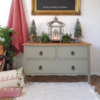 Dixie Belle Paint Company Chalk Finish Furniture Paint - Spanish Moss (4oz) - Matte Succulent Green Chic Chalk Mineral DIY Furniture Paint