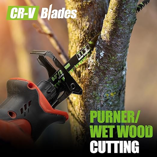 36-Piece Reciprocating Saw Blade Set with Organizer Pouch - Metal&Wood Cutting, Pruning Saw Blades