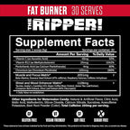 JNX SPORTS The Ripper! Shredding Thermogenic Fat Burner - Watermelon Candy 30 Servings | Advanced Fast Acting Thermogenic Pre-Workout, Appetite Suppressant for Men & Women
