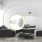 E26 to GU10 Adapter Edison Screw Socket to GU10 Bayonet Base Adapter, Ceramic Socket Converters for LED Bulb, LED Spot Light, 10W - 6 Pack