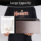 Dalmbox Wall-Mount Mailbox Large Mailbox for Post Rust-Proof Galvanized Steel Box for Outside or Townhouse Horizontal Style, Bronze, 15.7” x 4.3” x 9.4”