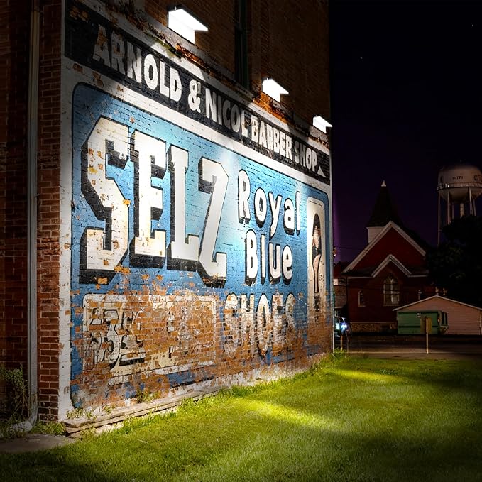 Modern Sleek LED Flood Light 120W, 360° Rotatable Outdoor Security Areas Lighting, 14200LM 5000K Waterproof Wall Pack for Yard,Building,Driveway,Car Lot (4Pack)