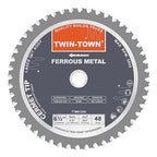 TWIN-TOWN 6-1/2-Inch 48 Teeth Dry Cut Steel and Ferrous Metal Cermet Saw Blade with 5/8-Inch Arbor