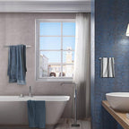 TNOMS 4-Pieces Bathroom Hardware Set, Polished Chrome Towel Bar Set, Wall Mounted Stainless Steel Bathroom Hardware Accessories Set, 23.6 inch