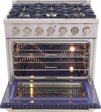 Kucht KNG361/LP-B Gas Range, Blue