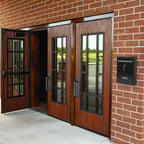 KYODOLED Key Lock MailBoxes for Outside, Locking Wall Mount Mailbox, Security Key Drop Box for Letters Newspapers, Cards, 12.4H x 8.54L x 3.35W Inches, Black