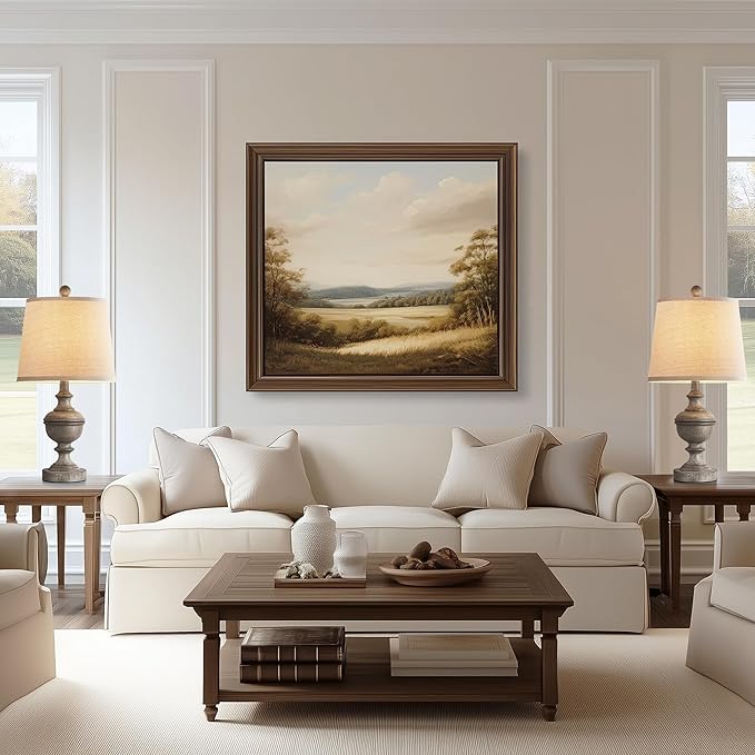 PARTPHONER Retro Table Lamps Set of 2, Bedside Lamp for Bedroom Rustic Farmhouse Table Lamps for Living Room, Vintage Nightstand Lamps with White Shades, Grey