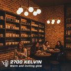 OHLECTRIC 10 Pack - S11 Ceramic White Night Light Bulbs | Dimmable | 7.5W Incandescent Light Bulb with E26 Medium Base | 40 Lumens Brightness | 2700K Warm White Light for Home Illumination.