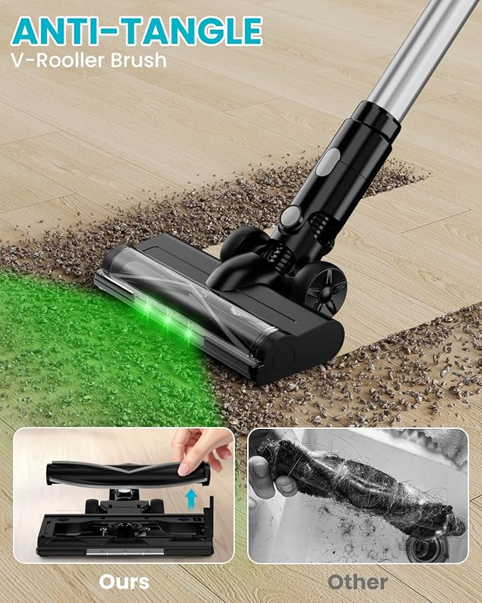 Cordless Vacuum Cleaner for Makita 18V Battery, 7-in-1 Lightweight Stick Vacuum with HEPA Filter, 35KPA Suction, 350W Brushless Motor, 3 Modes for Floor, Carpet, Car(Battery Not Included)