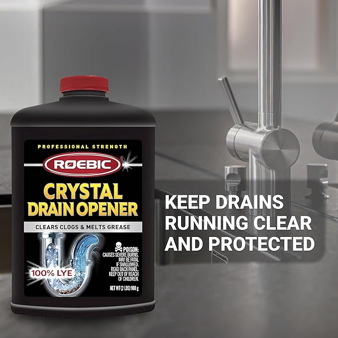 Roebic HD-CRY-DO-6 2-Pound Heavy Duty Crystal Drain Opener
