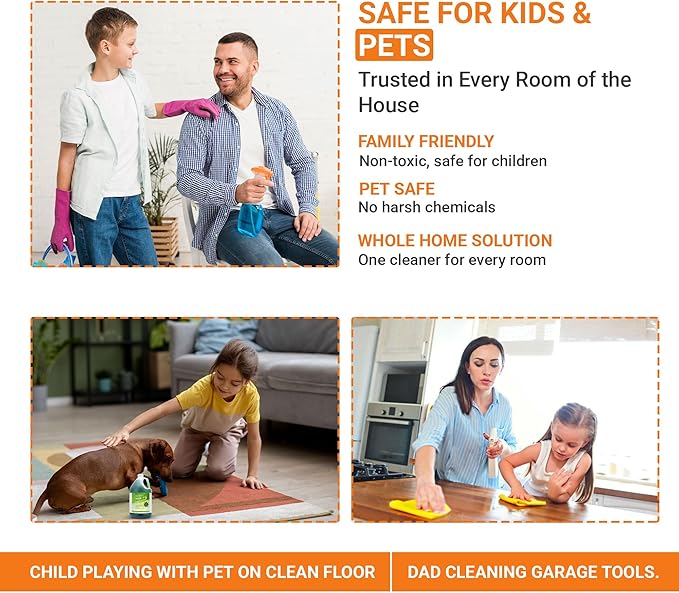 All Purpose Cleaner Concentrate - Advanage 20X The Wonder Cleaner Citrus for All Surfaces Around Bathroom, Kitchen, Oil and Grease | Multi Purpose Cleaner for Household Cleaning Solution | 32 Fl Oz