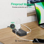 Surge Protector Power Strip - 8 AC Outlets & 6 USB Ports (4A/2C), 1080J Extension Cord with Multiple Outlets, 2-Sided Outlet Extender, 10FT Extension Cord, Wall Mount for Travel, Dorm Room