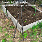 Multi-Purpose Garden Hoe Tool – Heavy Duty Adjustable (16"-45") with Ergonomic Handle, Anti-Rust Coated Steel, for Weeding, Digging, Cultivating – Lawn, Farm, Outdoor Use