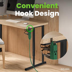 GEARit 360 Rotating Flat Plug Extension Cord with 3 Outlets (20ft, Green) 16AWG/13A 3 Prong Wire, Outlet Saver for Home Office Dorm Room Essentials, ETL Certified