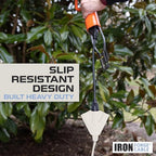 Iron Forge Cable Weatherproof 50 Ft Outdoor Extension Cord with 3 Outlets - 16/3 SJTW Heavy Duty Beige Extension Cord 3 Prong - 13 Amp Power Cable