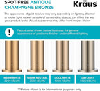KRAUS Britt Commercial Style Kitchen Faucet in Spot Free Antique Champagne Bronze, KPF-1690SFACB