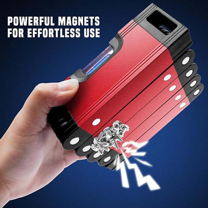 28 Inch Folding Level, Multi-Angle Precision Leveler with Magnetic Base, Foldable Aluminum Alloy Tool for Woodworking & Construction