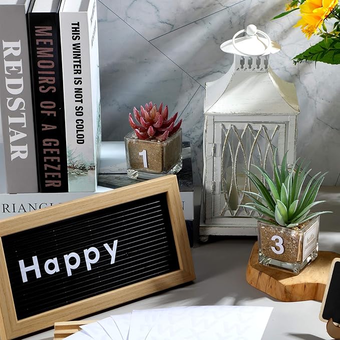 Outus 8 Sheets Vinyl Letter Stickers Self Adhesive Mailbox Numbers Alphabet Stickers Stick on Letters for Christmas Stockings Scrapbook Bulletin Board School Business(1 Inch,White)