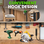 GEARit 360 Rotating Flat Plug Extension Cord (25ft, Black) Multi 3-Outlet Extension 16 AWG Wire, Adapter for Small Spaces, Right Angle Socket, ETL Certified - 25 Feet