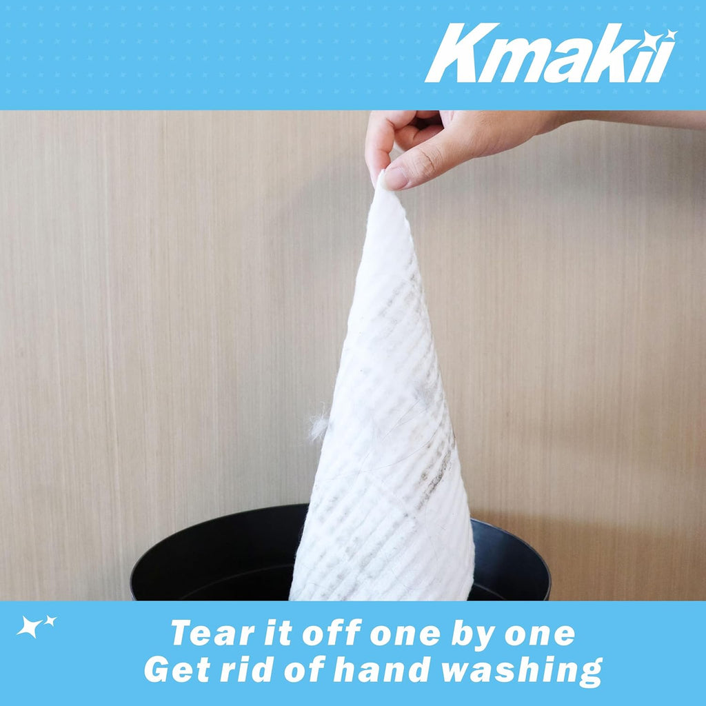 KMAKII Dry Sweeping Cloths Dry Mop Refills for Floor Mopping and Cleaning Disposable Dusting Cloths Electrostatic Cloths Unscented 120 Counts