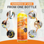 All Purpose Cleaner Concentrate - Advanage 20X The Wonder Cleaner Citrus for All Surfaces Around Bathroom, Kitchen, Oil and Grease | Multi Purpose Cleaner for Household Cleaning Solution | 32 Fl Oz