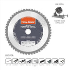 TWIN-TOWN 10-Inch 52 Teeth Dry Cut Steel and Ferrous Metal Cermet Saw Blade with 1-Inch Arbor