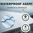 Clear Coating 1 Gallon, UV Defense, Concrete Sealer, Transparent Waterproof Adhesive & Invisible Waterproof Agent, Acrylic, for Roof, Wall, Indoor & Outdoor