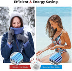 CAMPLUX Tankless Water Heater - 2.64GPM Portable Propane Heater for Off Grid, Camping, Outdoor Shower - 68,000 BTU - BW264B - Black