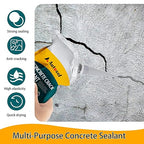 Concrete Crack Filler, Cement Crack Filler, Self-Leveling Crack Filler Concrete Repair, Asphalt Crack Filler, Quick-Drying – No Cracking, Sealant for Repairing Driveway Cracks and Roof Leaks – 6 Pack