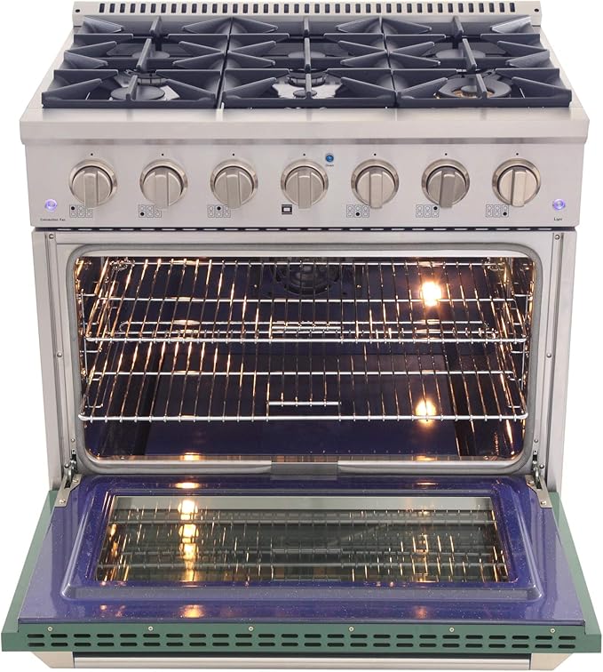 Kucht KNG361/LP-G Gas Range, Green