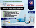 Drain Cleaner & Maintenance - Keeps Drains, Pipes, & Grease Traps Clean and Flowing Smoothly - Eliminates Odors - Non-Toxic & Pesticide-Free - Septic-Friendly - Made in USA