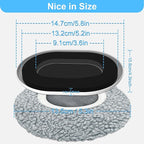 New Upgrade Furniture Movers Sliders, 8+8 Pack 5.8 * 4.3" Multi-Surface Furniture Sliders with Groove Design, Oval 8PCS Moving Pads and 8 Hardwood Socks, Protect Floor and Easily Move Furniture