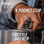 Gerber Gear Prybrid Utility Knife with Pry Bar, EDC Multi-Tool Pocket Razor Knife with Retractable Blade, Green