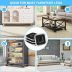 Upgrade Furniture Sliders, Furniture Sliders for Carpets, 4 PCS 4.3" Moving Pads with Anti-Slip Groove, Furniture Moving Sliders for Easy Move Bed Couch Tables Cabinet Heavy Duty, Protect Carpets