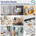 4Rolls Thicker 2mm, Nano Double Sided Mountinging Heavy Duty Tape, 2 Sides Sticky Tack Tape for Painted Walls AC Hanging Clear, 0.7in×10fts, 40fts Total Long (Thicker. 4 pack×0.7''×10fts)