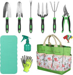 Orientools Gardening Gifts for Women & Men, Garden Tools Set Kit with Bag, 11 Piece Gardening Hand Tools, Allotment Gifts for Gardeners