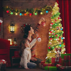 GOOTHY 25 Pack G40 Multicolor Ceramic Replacement Lights Bulbs, Christmas Globe Replacement Bulbs for Outdoor String Lights, C7/E12 Candelabra Base, 5W Incandescent Night Light Bulbs- Multicolor